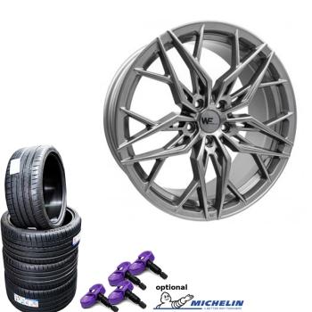 RADSATZ WF HYPERCAST® AS.1-HC | 19x8.5 ET45 5x112 GLOSS TITANIUM